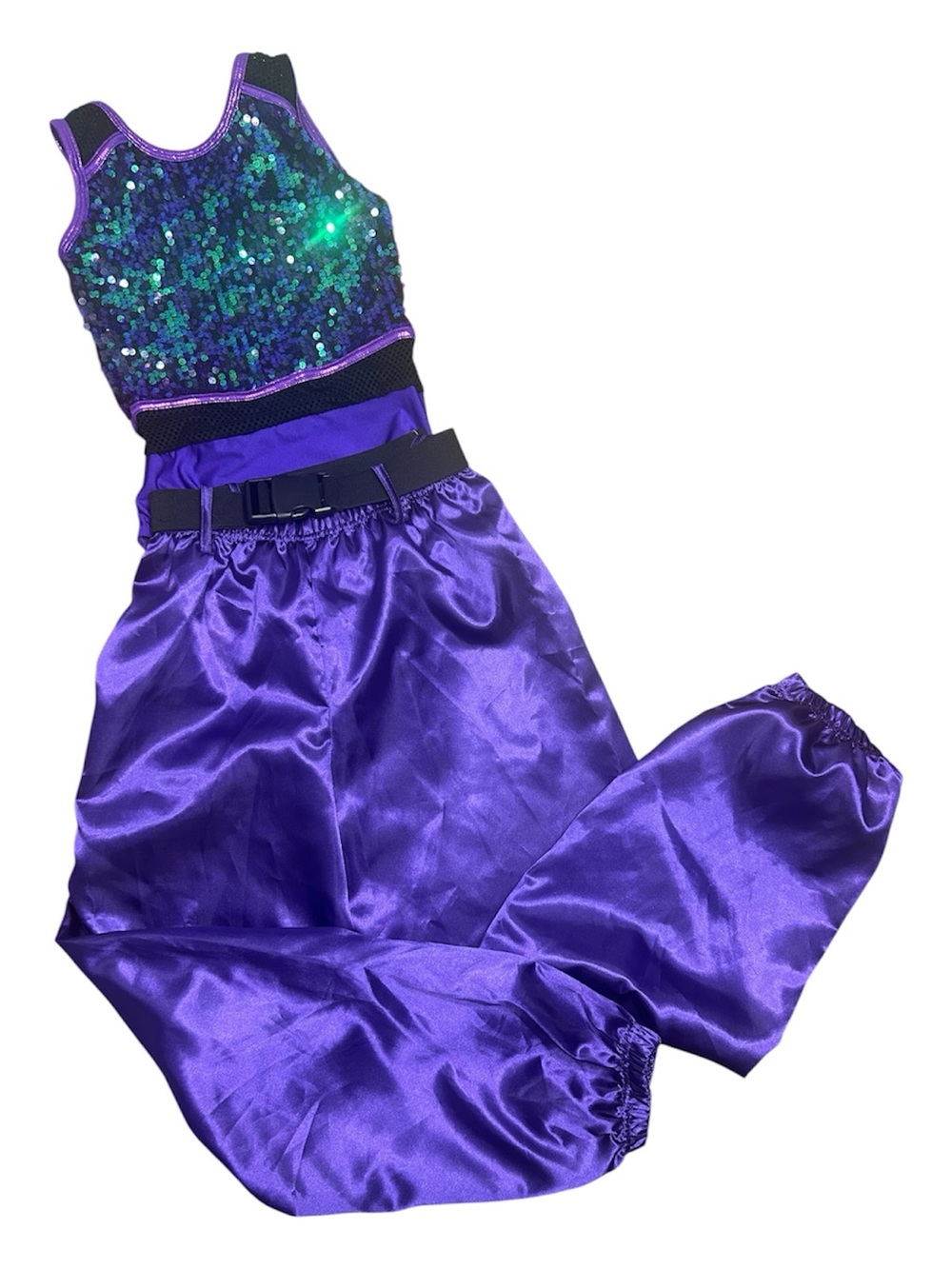 A Wish Come True Purple Dance Jazz Hip Hop Tap Costime